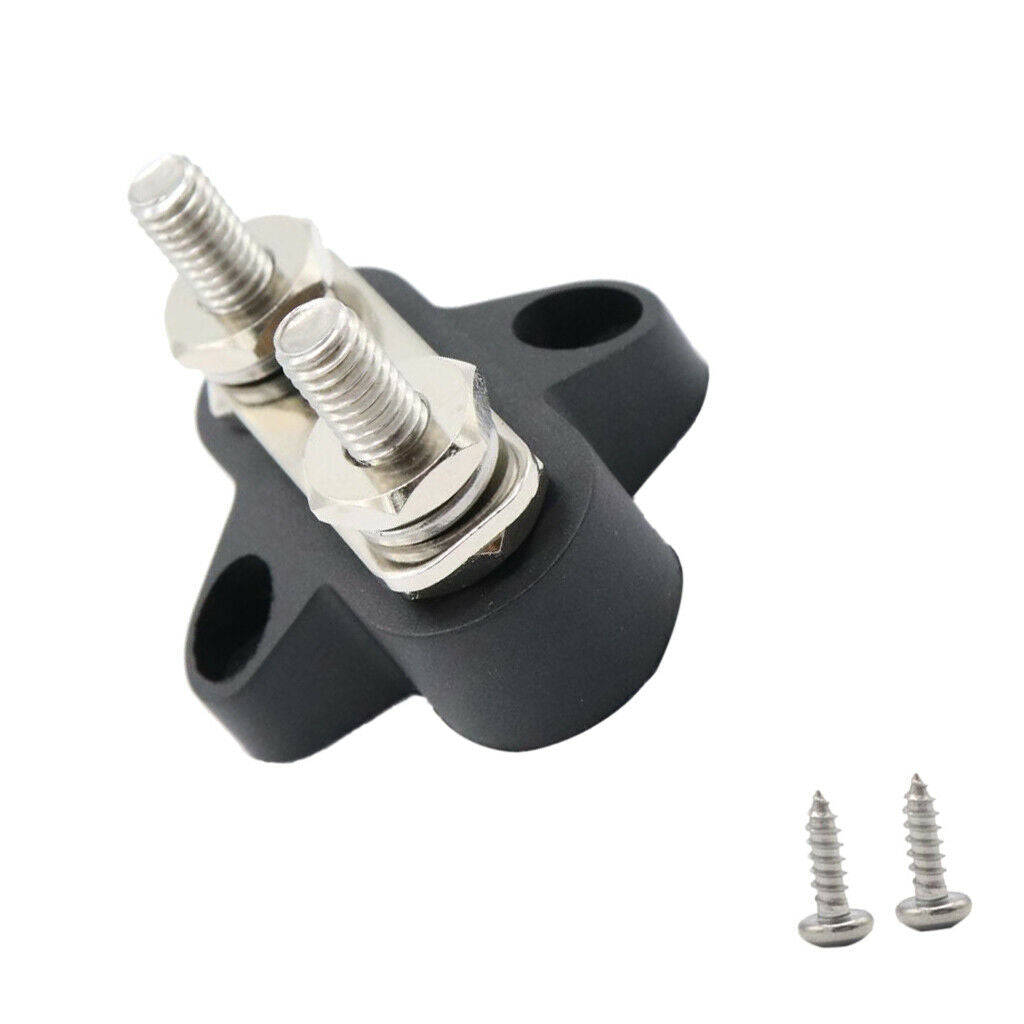 2 Pieces 48VDC Bus Bar Boat Electrical Dual Type M6 Terminal Stud Bus Bar