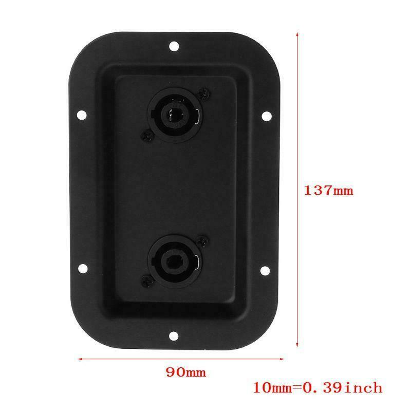 Jack Plate Socket Junction Box Clip Guitar Dual Large for SpeakOn PA Speaker