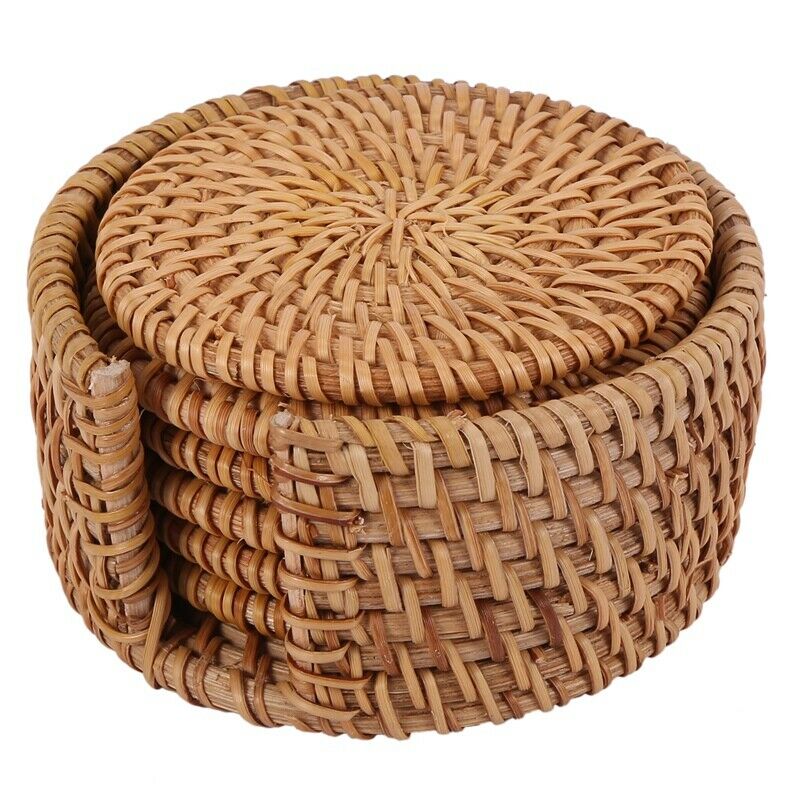 1X(6pcs/lot Creative drink Coasters set for kungfu tea accessories round tab1Z6)
