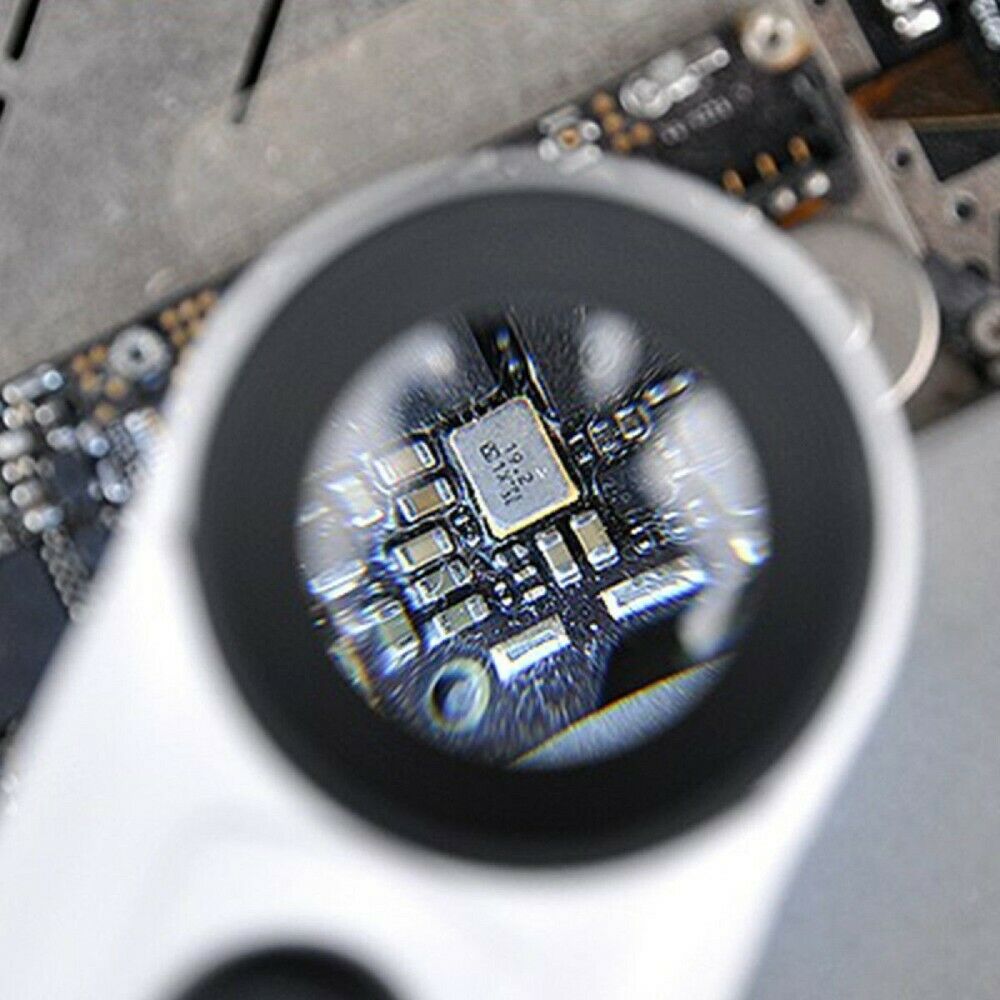 40X Handheld Magnifying Glass with 2 LED Light Magnifier Jewelry Loupe Lens