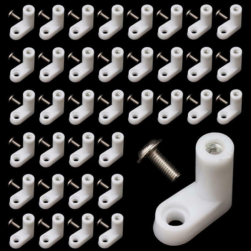40Pcs/Set L Type PCB Mounting Feet with Screw for Arcade JAMMA MAME Game Board