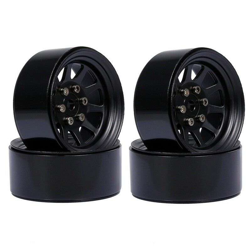 Metal Alloy 1.9 Beadlock Wheel Rims for 1:10 RC Cler Axial SCX10 AXI03007 90J2G4