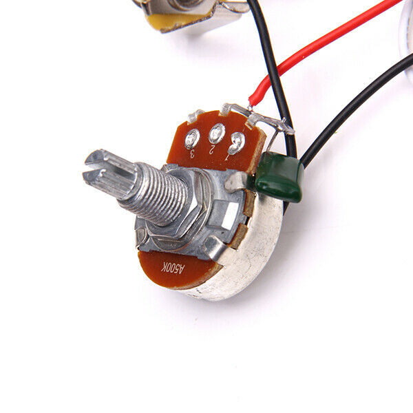 Wiring Harness 1V2T 1 Socket 5 Contacts for Electric Guitar