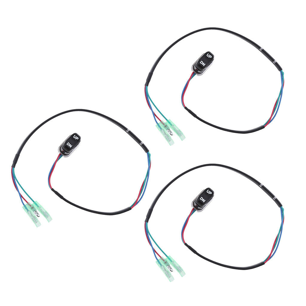 3 Pieces 703-82563-02-00 TRIM TILT SWITCH Fit for Yamaha Outboard Remote