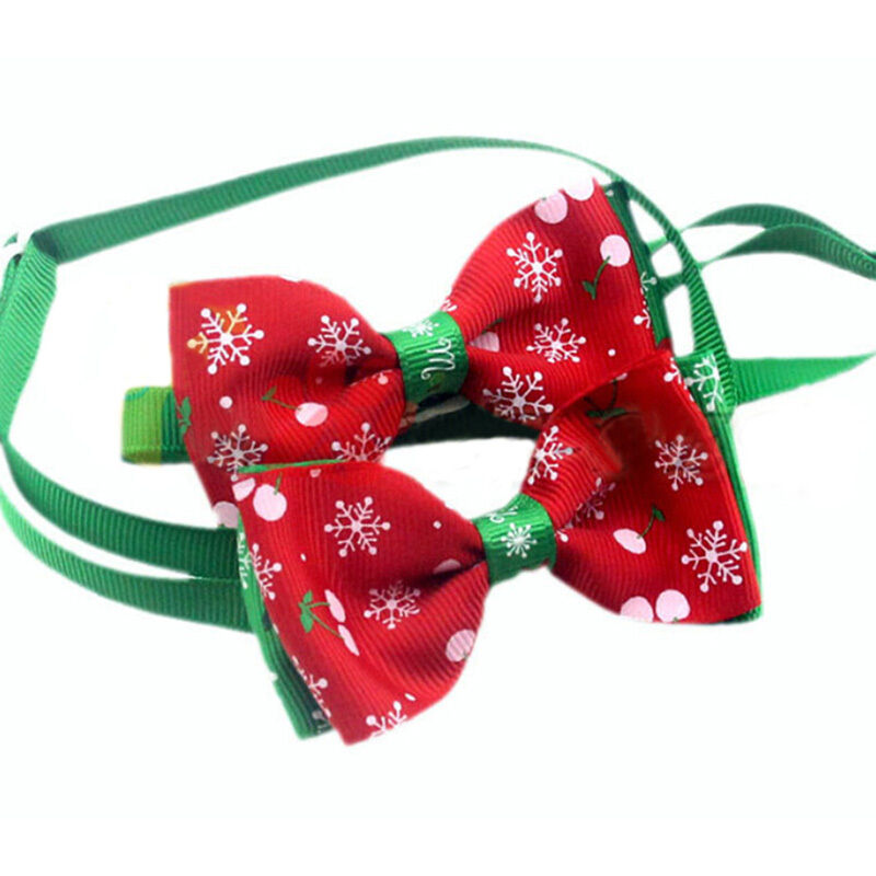 Polyester Pet Puppy Dog Bow Tie Necktie Bowknot Adjustable Collars With Be.l8