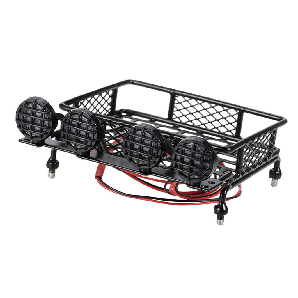 RC 1:10 Roof Rack Luggage And LED Track Light Bar