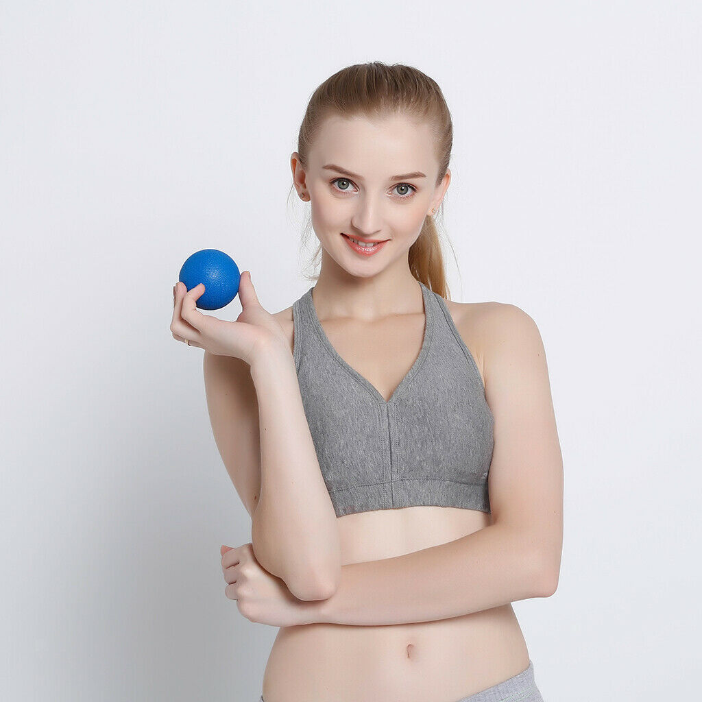 2 Pcs  Point Deep Tissue Lacrosse Myofascial Mobility Massage Ball - Blue Green