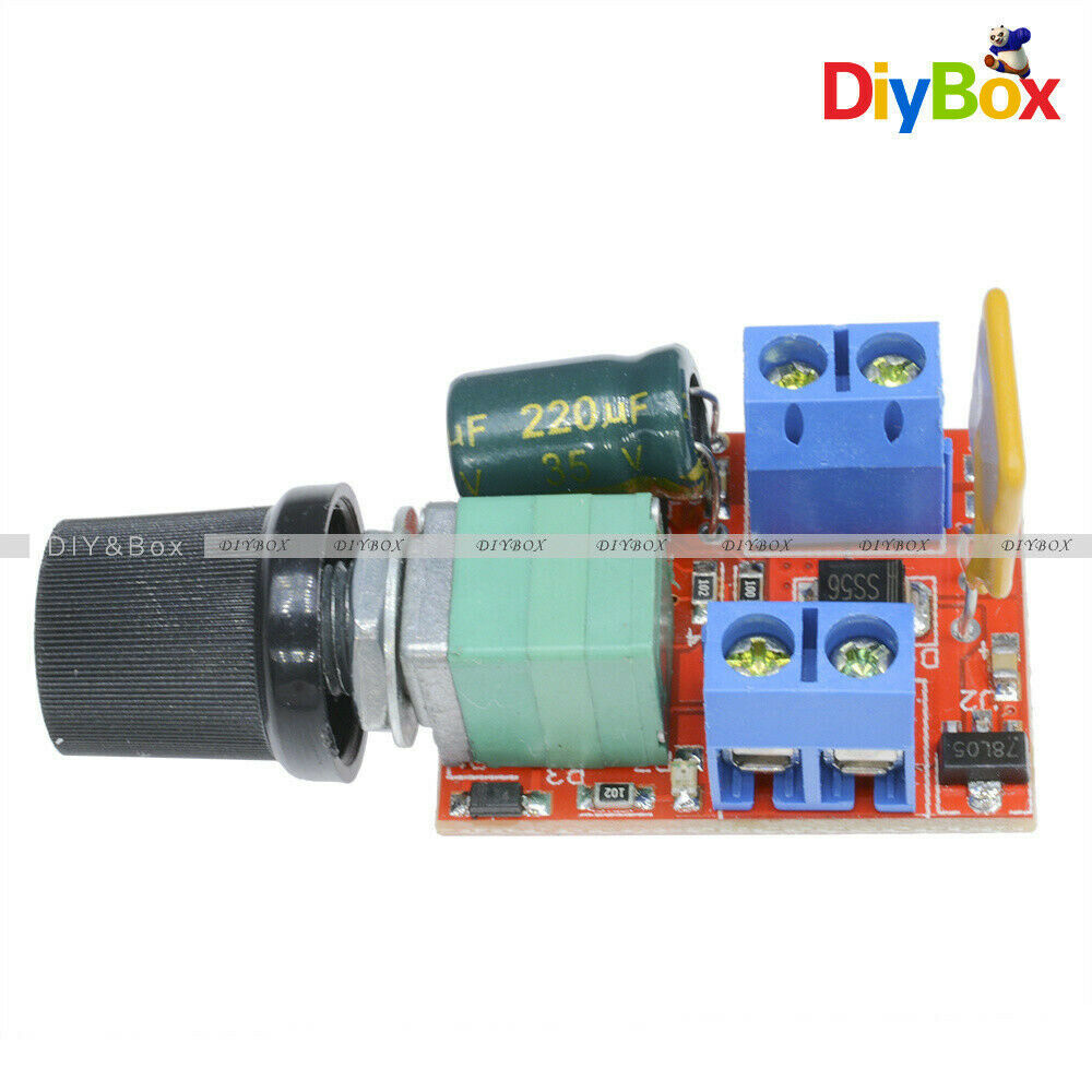Mini DC 5A Motor PWM Speed Controller 3V-35V Speed Control Switch LED Dimmer D