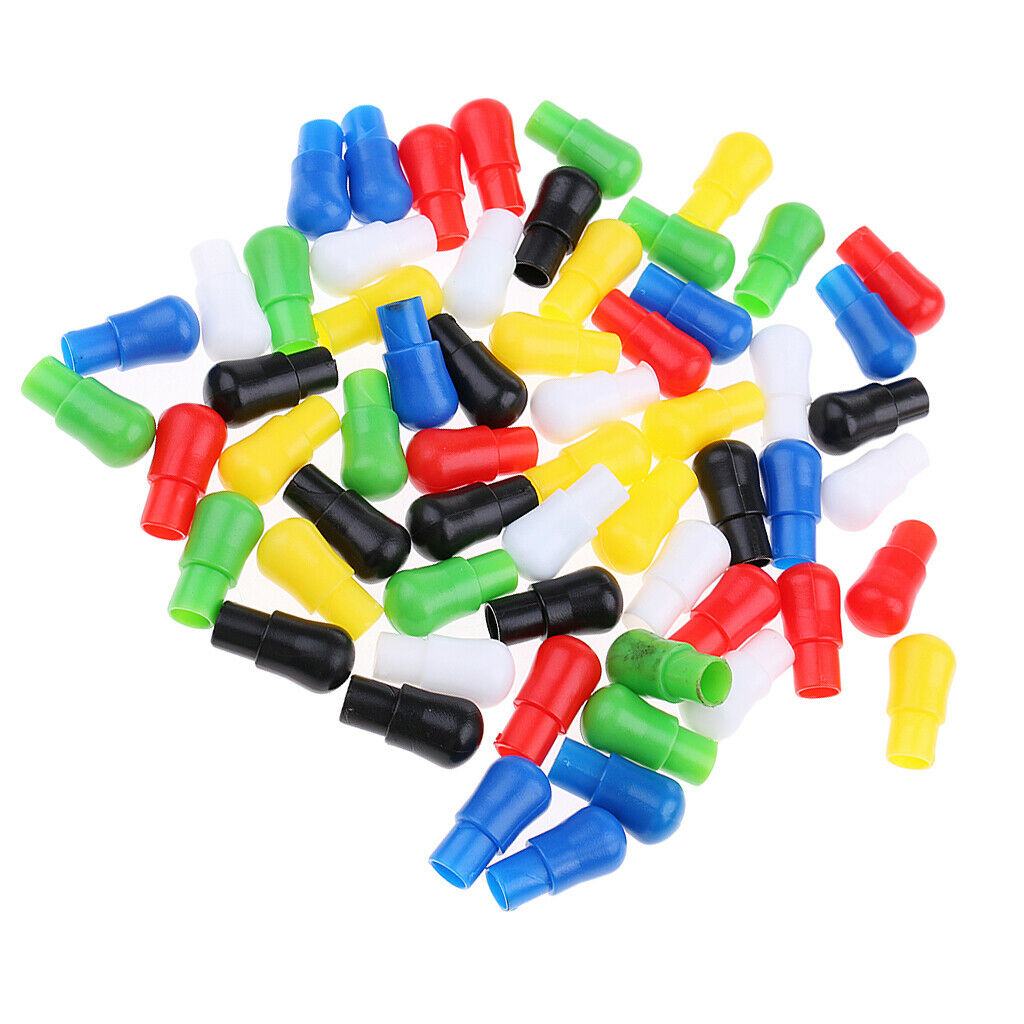60 Chinese Checkers Pieces Mixed Color Plastic Replacements -
