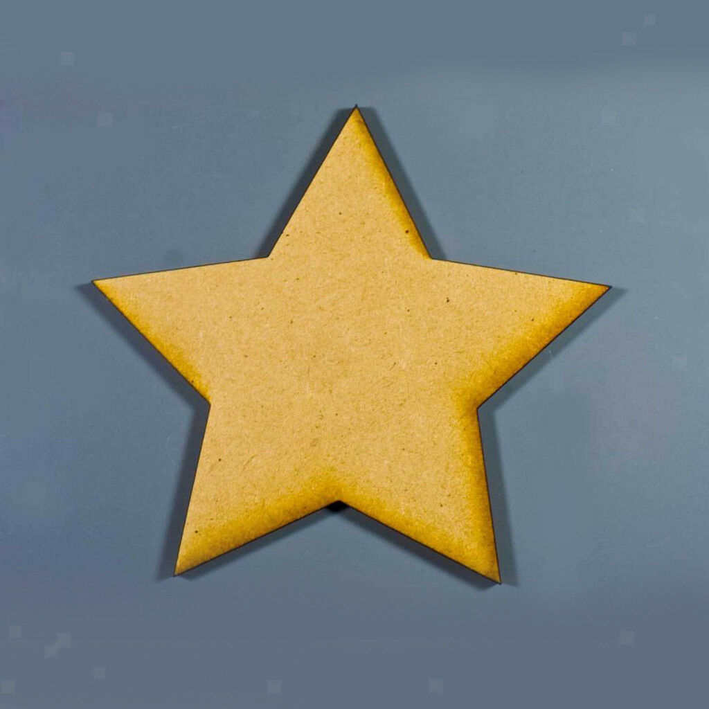 Lot of 150pcs MDF Cut Wooden Crafts Wood Stars Pieces DIY Scrapbooking