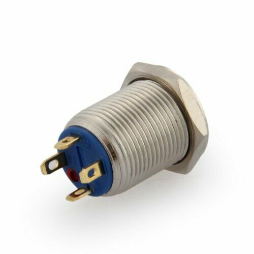 12mm 3V Red LED Momentary On/Off Push Buttons Switch for Car Auto Boat B8W1W1
