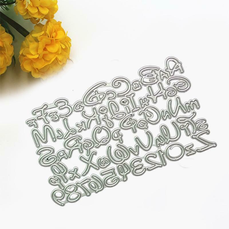 Letters Number Metal Cutting Dies Stencil DIY Scrapbooking Album Paper Template