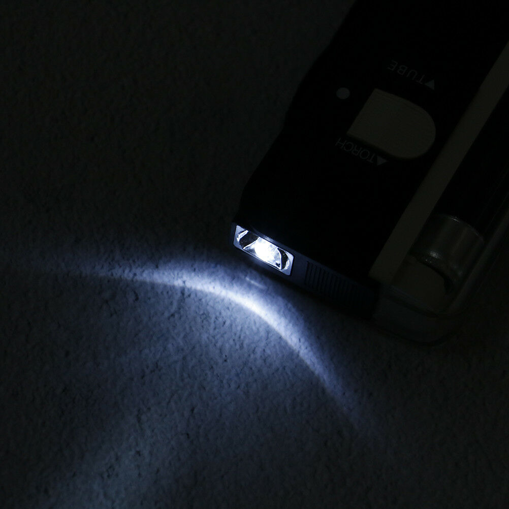 Mini portable ultra violet UV light lamp torch with LED flashlight lj JC.l8