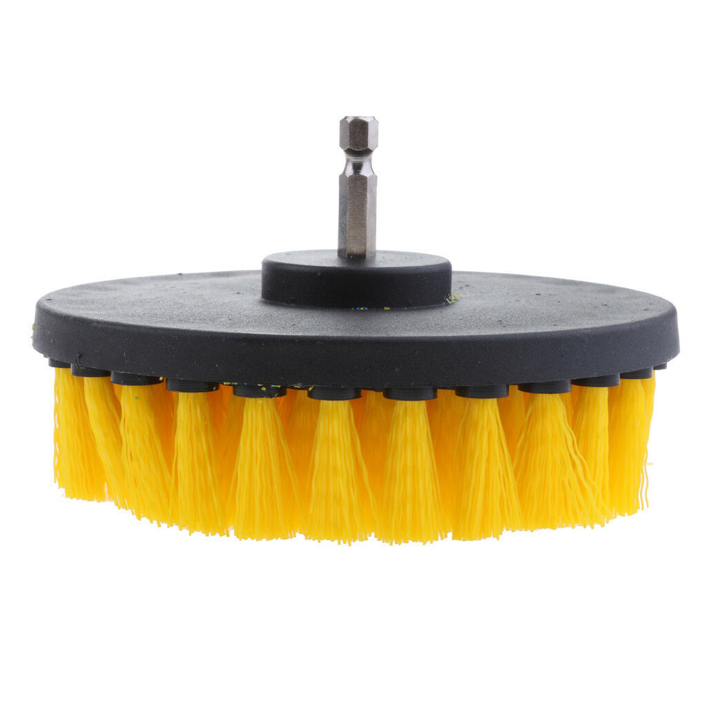 4x Scrub Brush Electric Drill Attachment Kit Cleaning Brush for Marble Grout