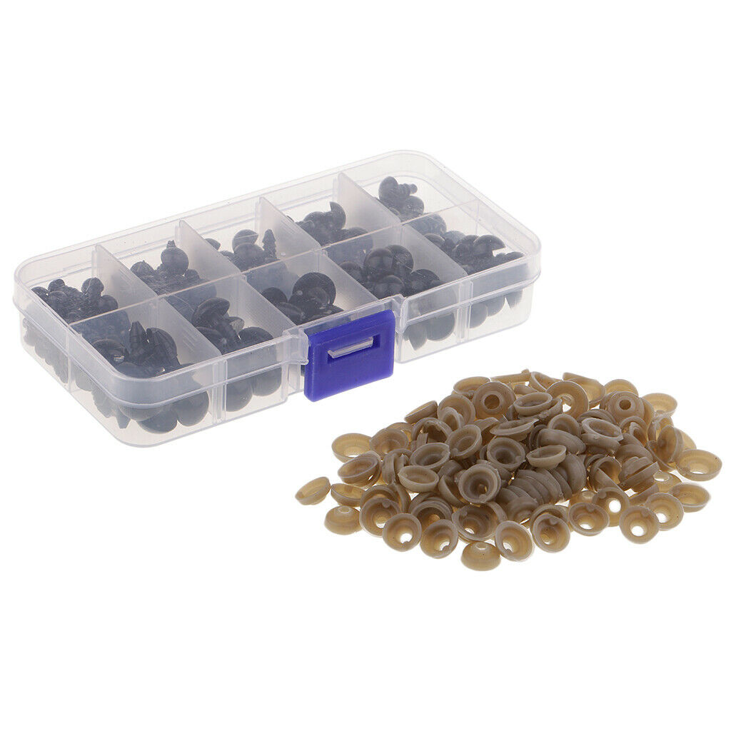 142 pieces of plastic safety eyes and safety noses with