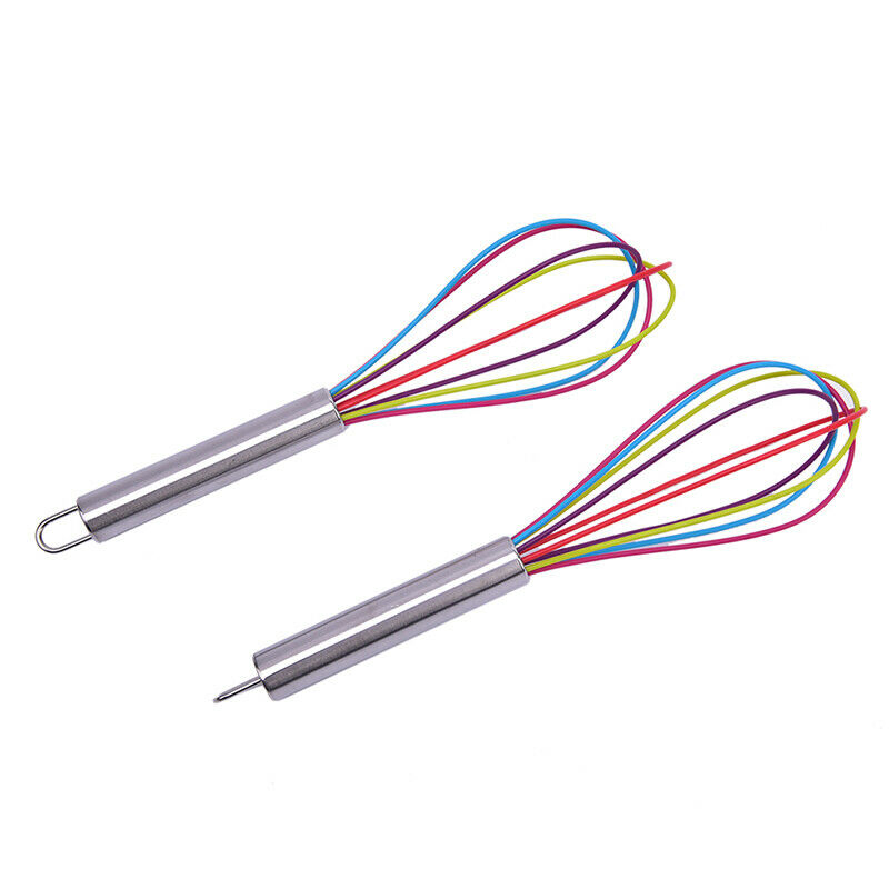 1PC Whisk Mixer Egg Beater Silicone Egg Beaters Kitchen Tools Hand Egg Mi.l8