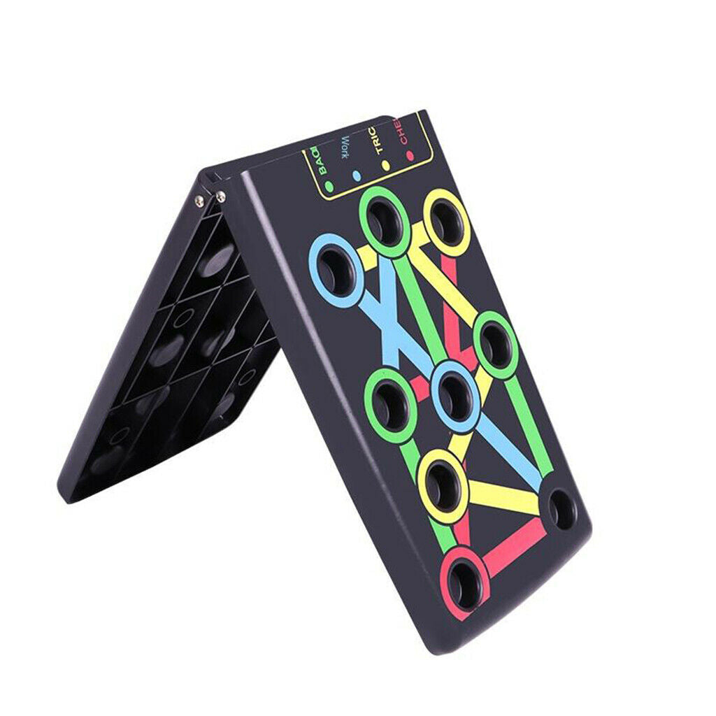 Folding Push Up Board Fitness Body Stand Shoulder Trainer Non-slip Rack Gear