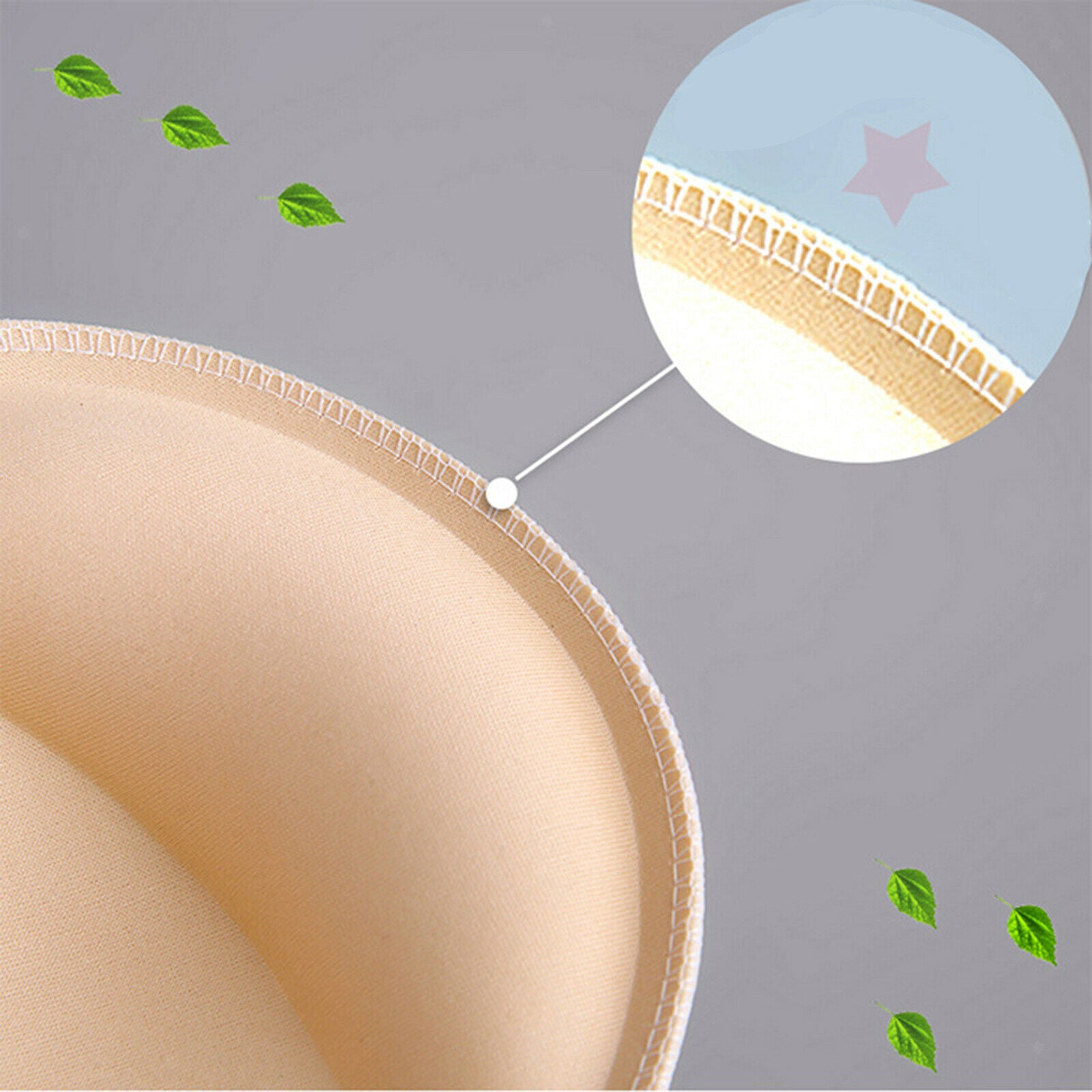 2X Bra Insert Pads Pad Reusable Lightweight Removable for Bikini Sports Skin