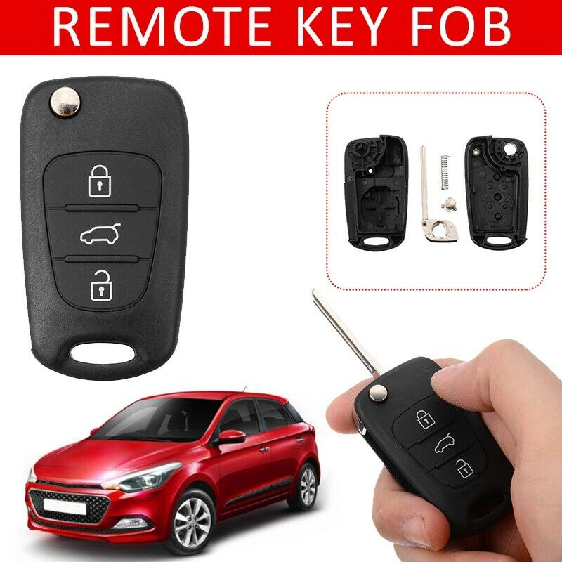 3 Button Flip Remote Key Fob fit For Kia Ceed Picanto Sportage Hyundai i20 i30