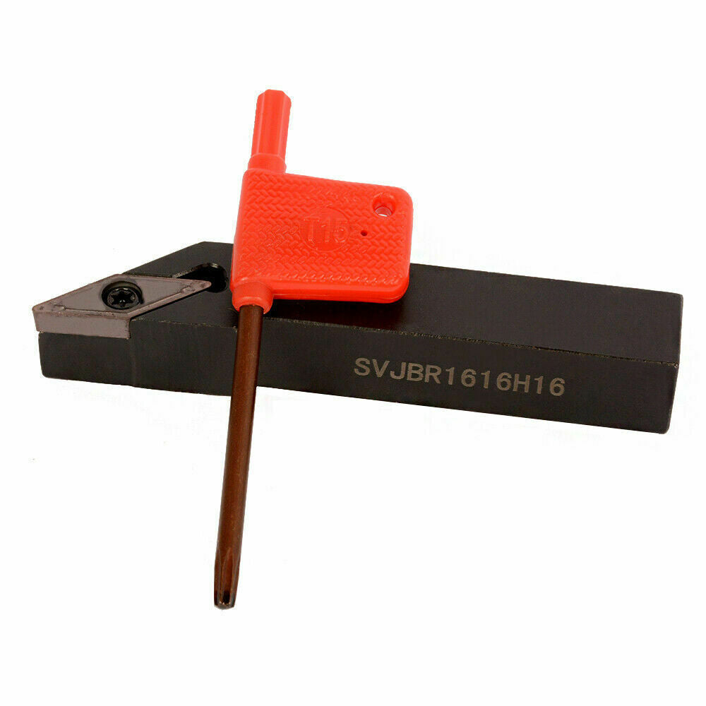93° SVJBR 1616H16 External Lathe Turning Tool Holder + VBMT160408 Turning insert