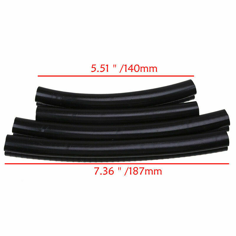 4Pcs Car Door Window Trim Edge Moulding Rubber Weatherstrip Seal Strip Black