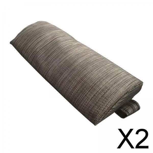 2X Headrest Pillow Replacement for Lounge Chair Lumbar Pillow Adjustable Coffee