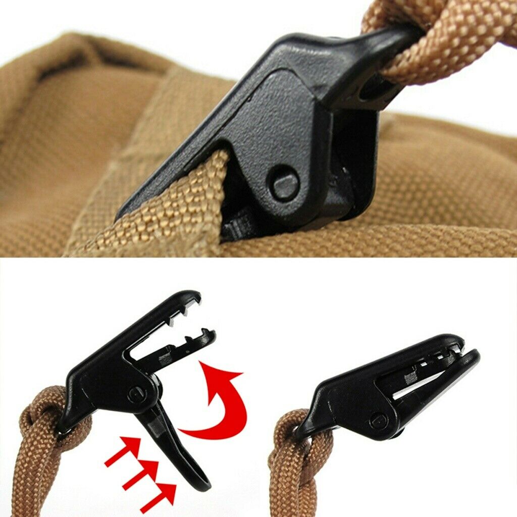 Outdoor Camping Tent Awning Tarp Clamp Snap Gripper Hangers Alligator Clip