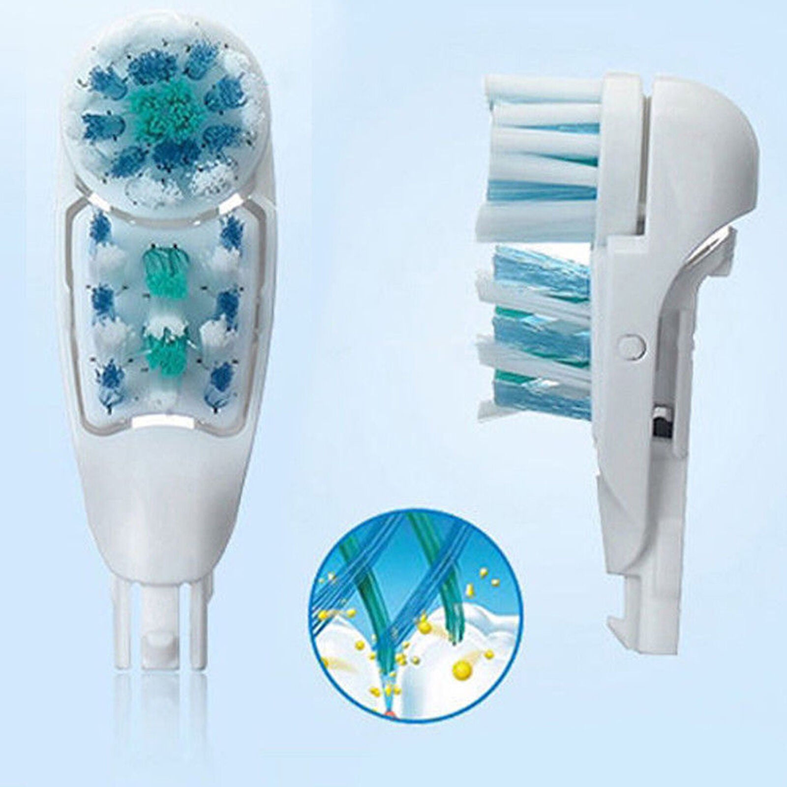 4x For Oral-B Cross Action Power Dual Clean Eletric Toothbrush Heads AU