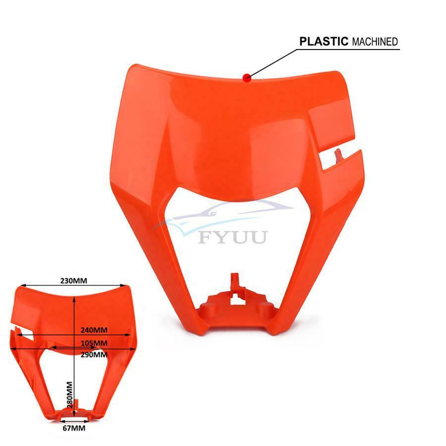 1PCS Universal Motorcycle Headlight Plastic Cover For EXC SX SXS EXCF XCW SMR