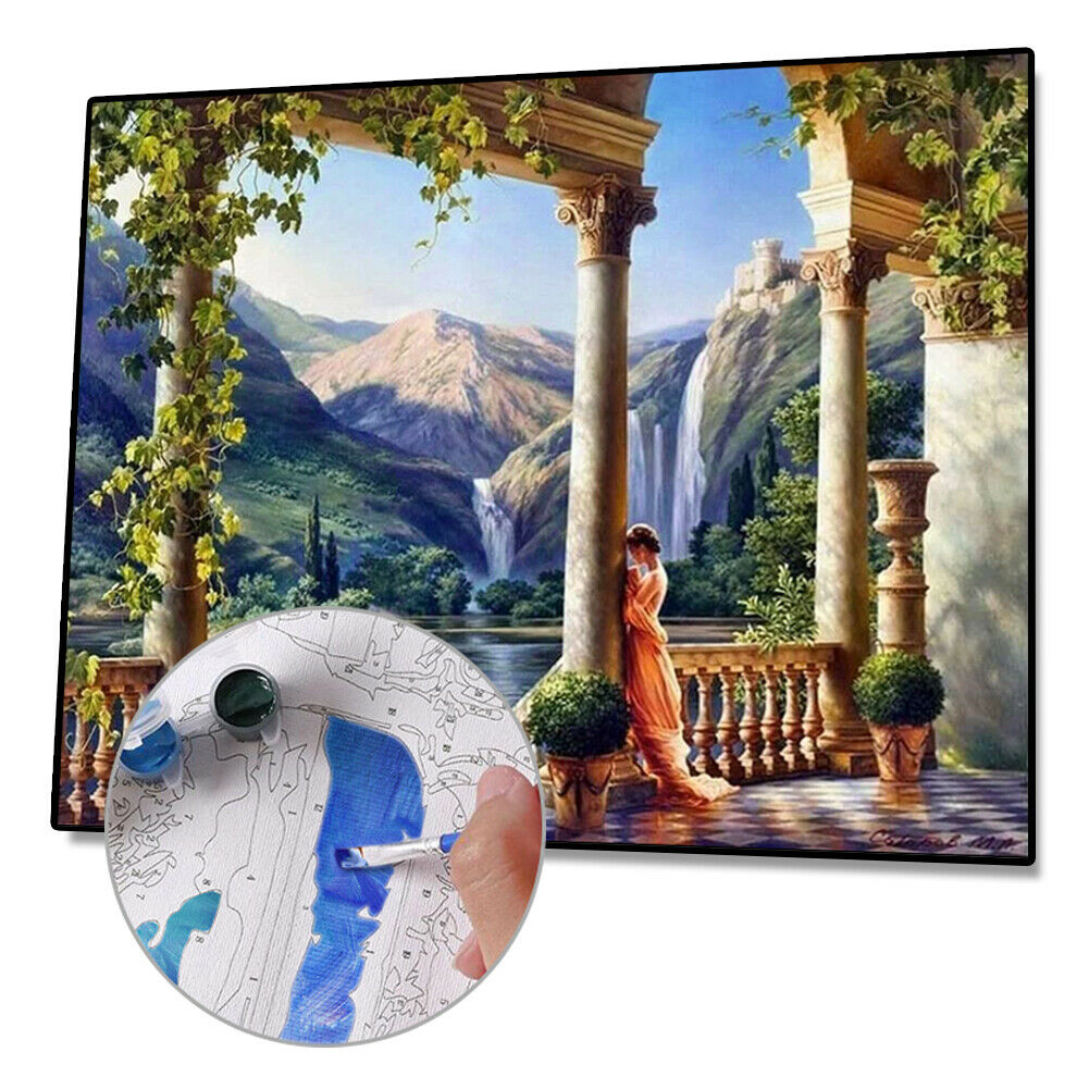 Beautiful scenery DIY Paint By Numbers Kit Digital Oil Painting Art Home Decor