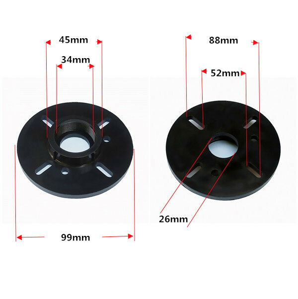 2 x Plastic Speaker Horn Adapter For Home Stereo HF Speaker Stage 1 Inch Thraot