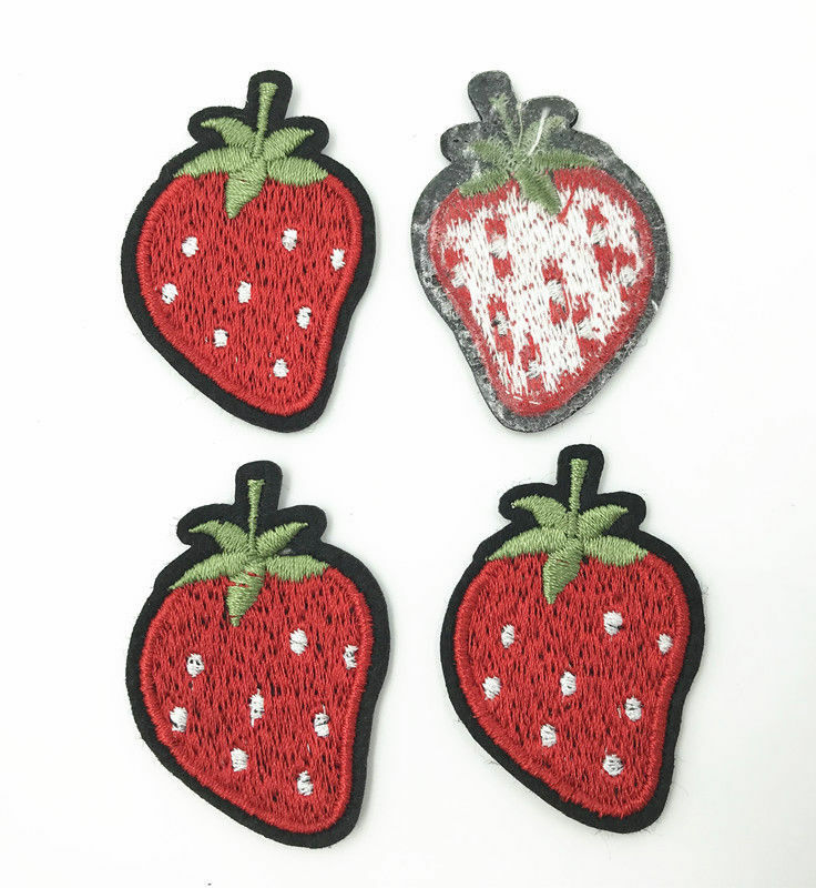 10pcs Strawberry Embroidered Cloth Patch Embroidered iron sew Appliques Sewing