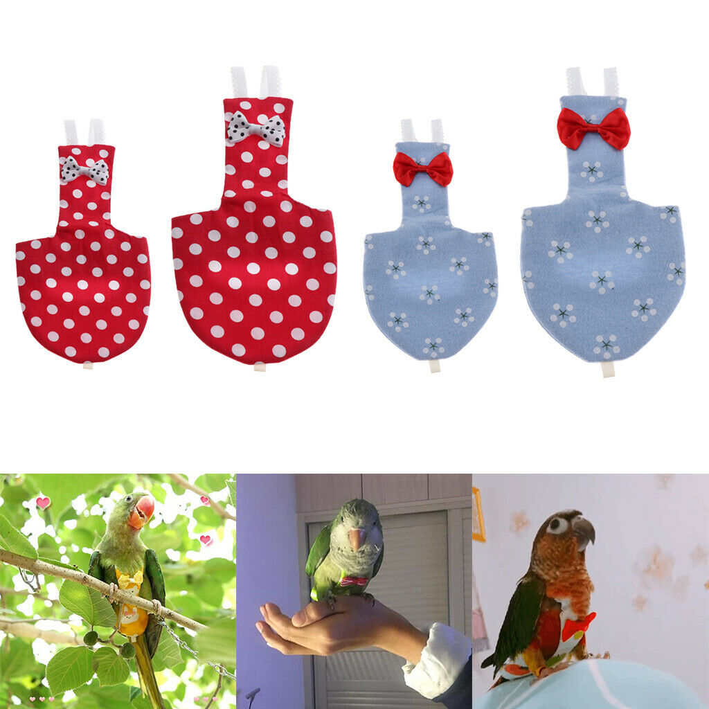 Parrot Bird Harness Leash Adjustable Anti-bite Rope With Birds Soft Diaper
