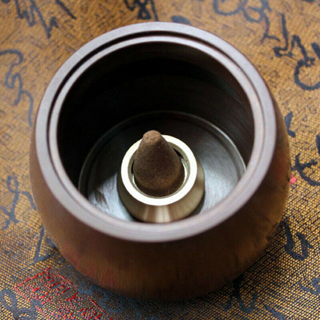 Durable Brass Incense Cone Burner Tower Censer Holder for Home Fragrances