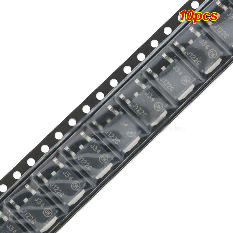 10pcs SMD Triode MJD122T4G silk screen J122G TO-252-2 100V/8A transistor