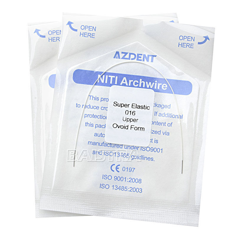 30 X Dental Ortho Tooth Colored Arch Wire Niti Elastic 016 Upper Round AZDENT