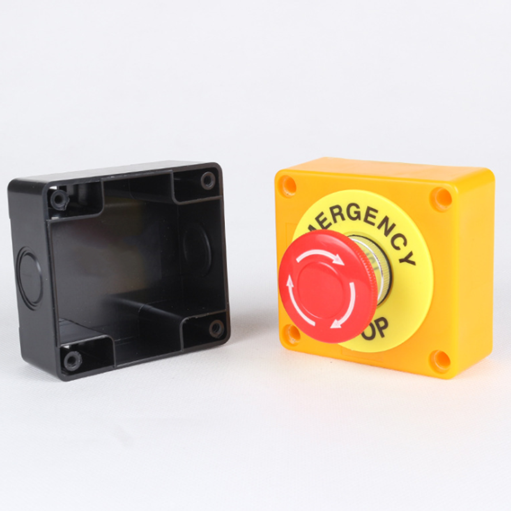 1PCS AC 660V 10A LAY37-11ZS Emergency Stop Button Sign DPST Push Button Switch