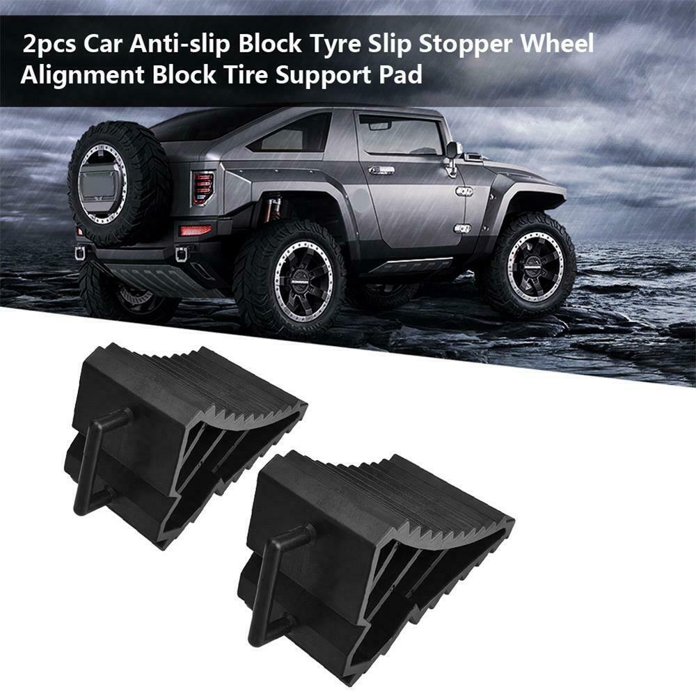 Heavy Duty Solid Rubber Wheel Chocks Truck RV Camper Trailer Car Tire Stopper