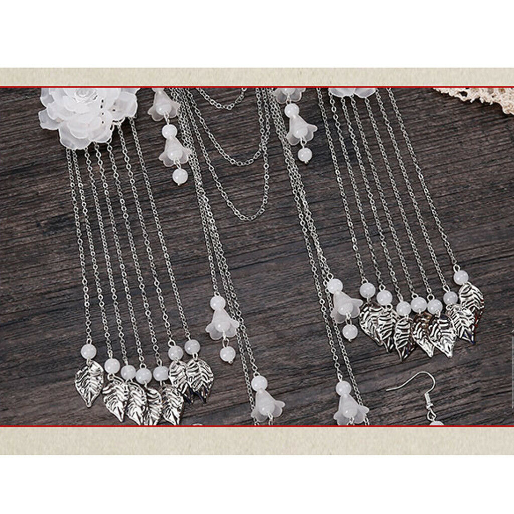 Retro Style Chinese Tassel Hair Clip Hair Stick Hairpin And Earrings Jewelry