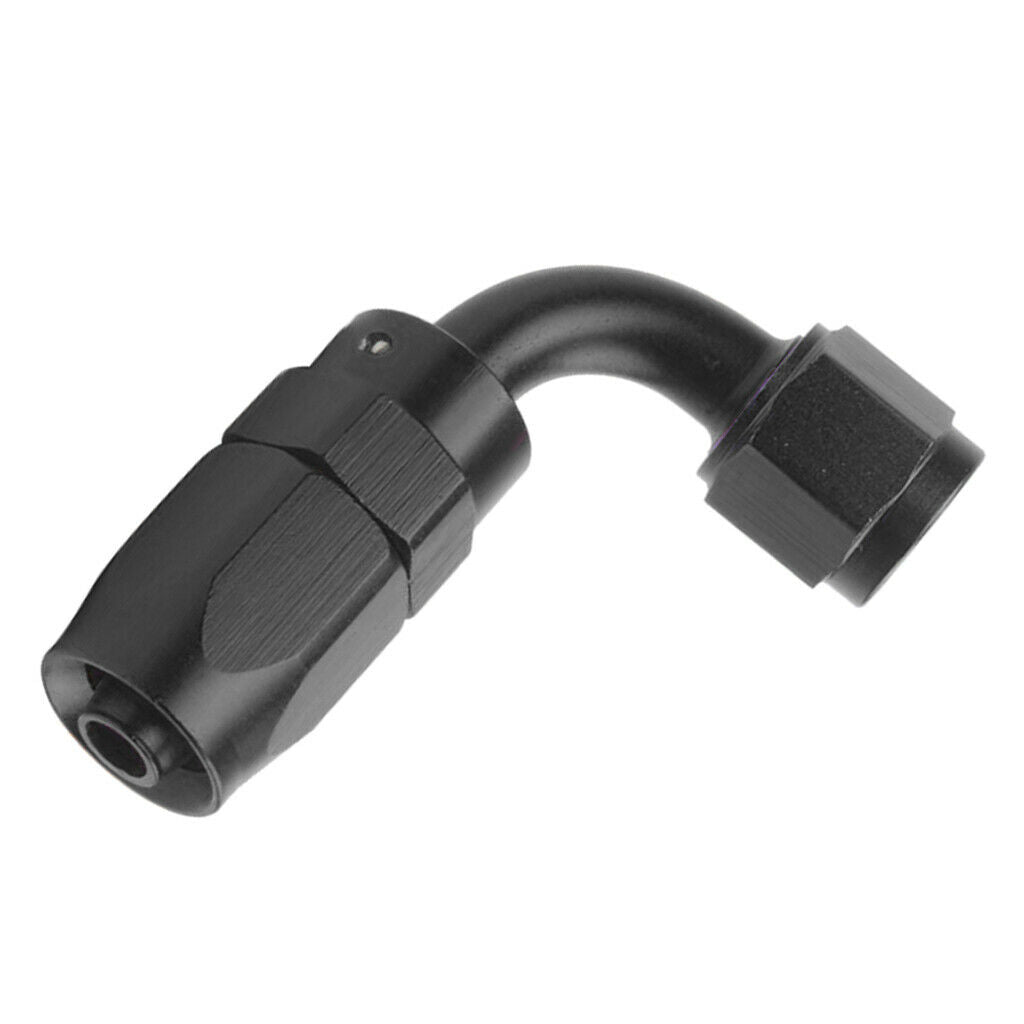 4 Pieces Universal Anoized AN 6 6AN Elbow 0 45 90 180 Degree AN6 Hose End