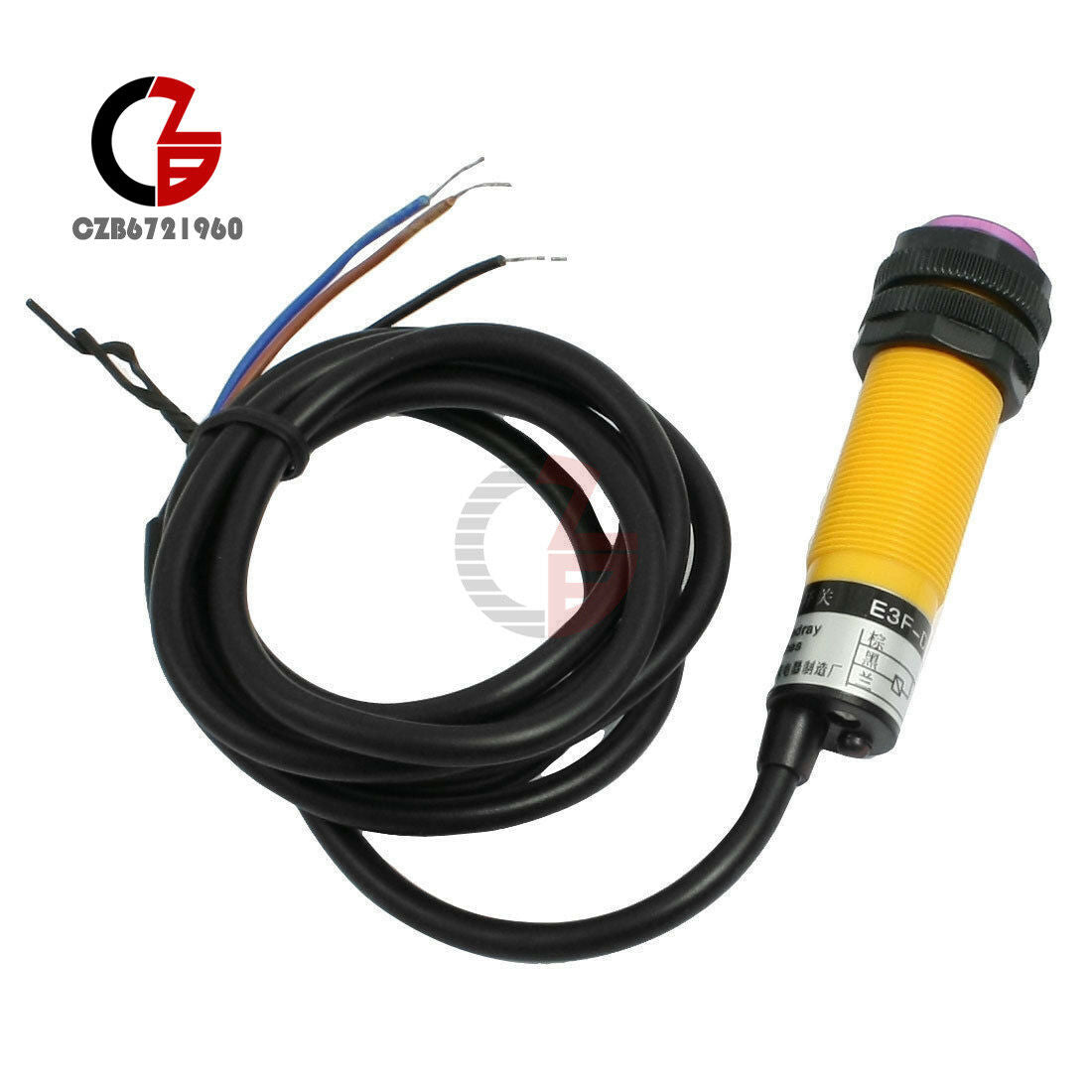 DC 6-36V 3 Wires E3F-DS30C4 Optoelectronic Sensor Photo Switch NPN NO 1.2M Cable