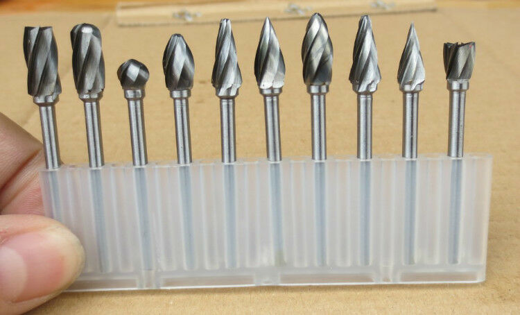 Rotary File Electric grinding polishing head Engraving cutter DIY wood tool 10PC