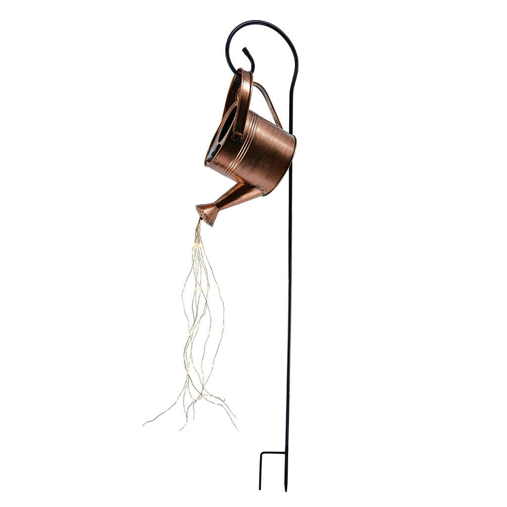 Creative Garden Watering Can String Light Solar Power Outdoor Terraces Lamp