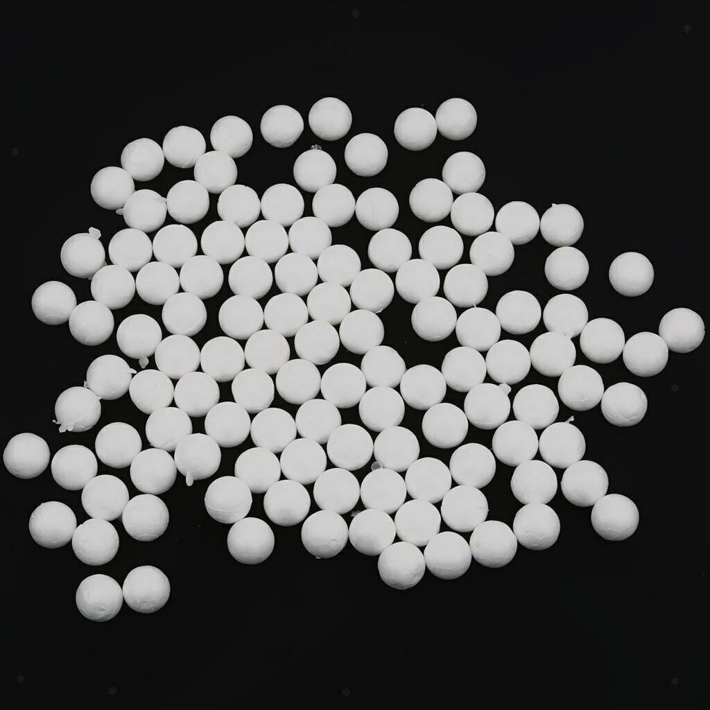 3X 100pcs Mini Foam Ball Polystyrene Foam Balls Thanksgiving Decor 15mm Round