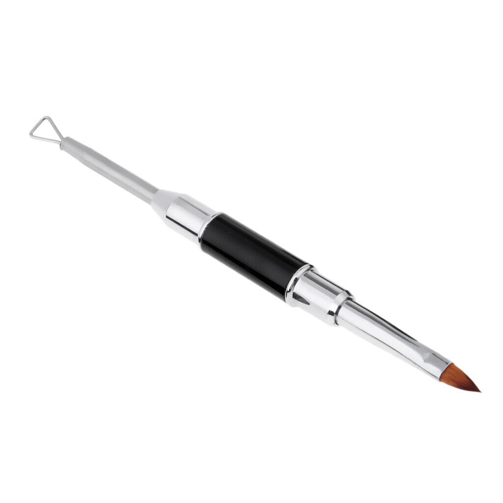 2 Way Nail Art Painting Drawing DIY Brush Pen Nail Polish Remover Scraper 2#