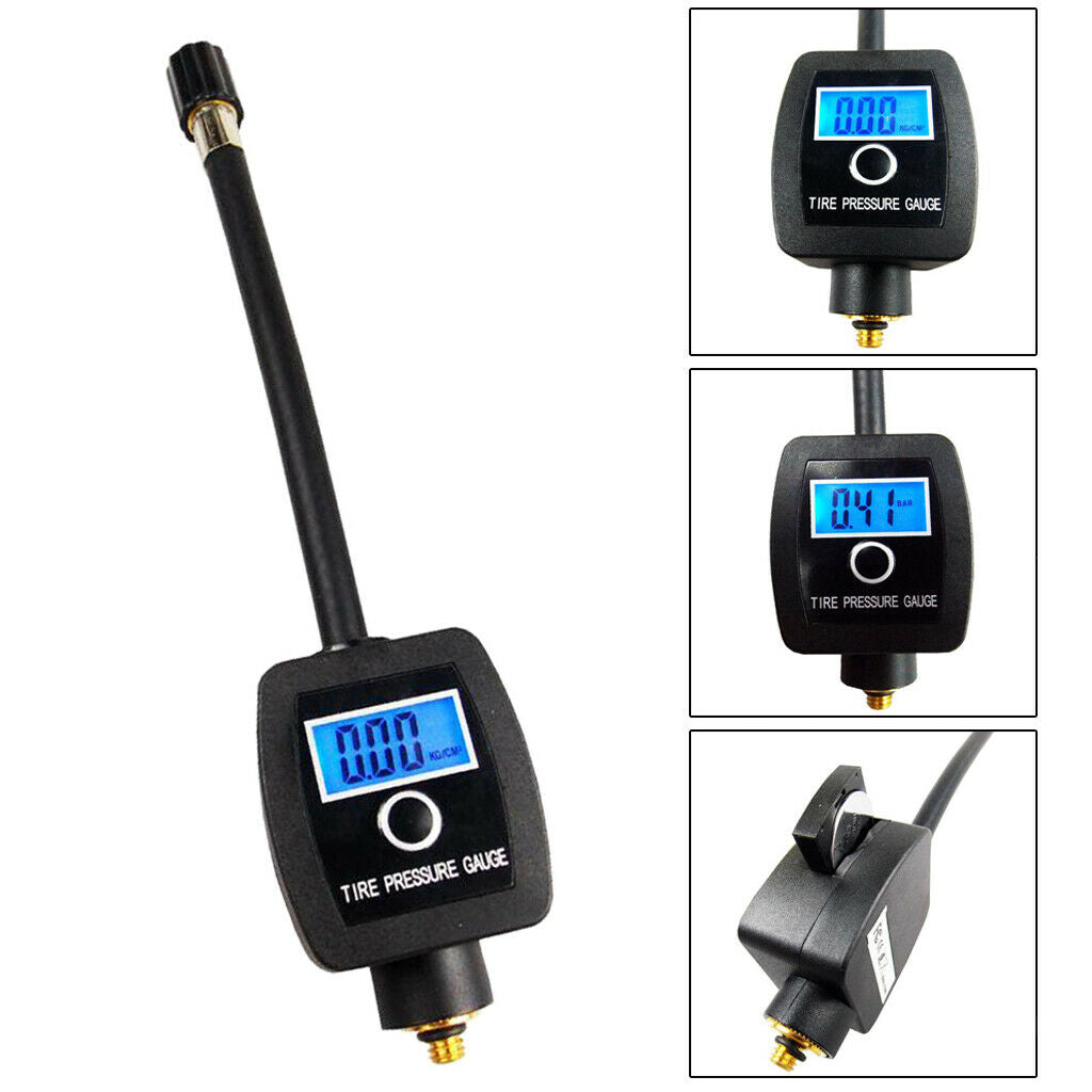 Tyre Pressure Gauge Checker Monitor Bike Indicator 4 Units Pressure Meter
