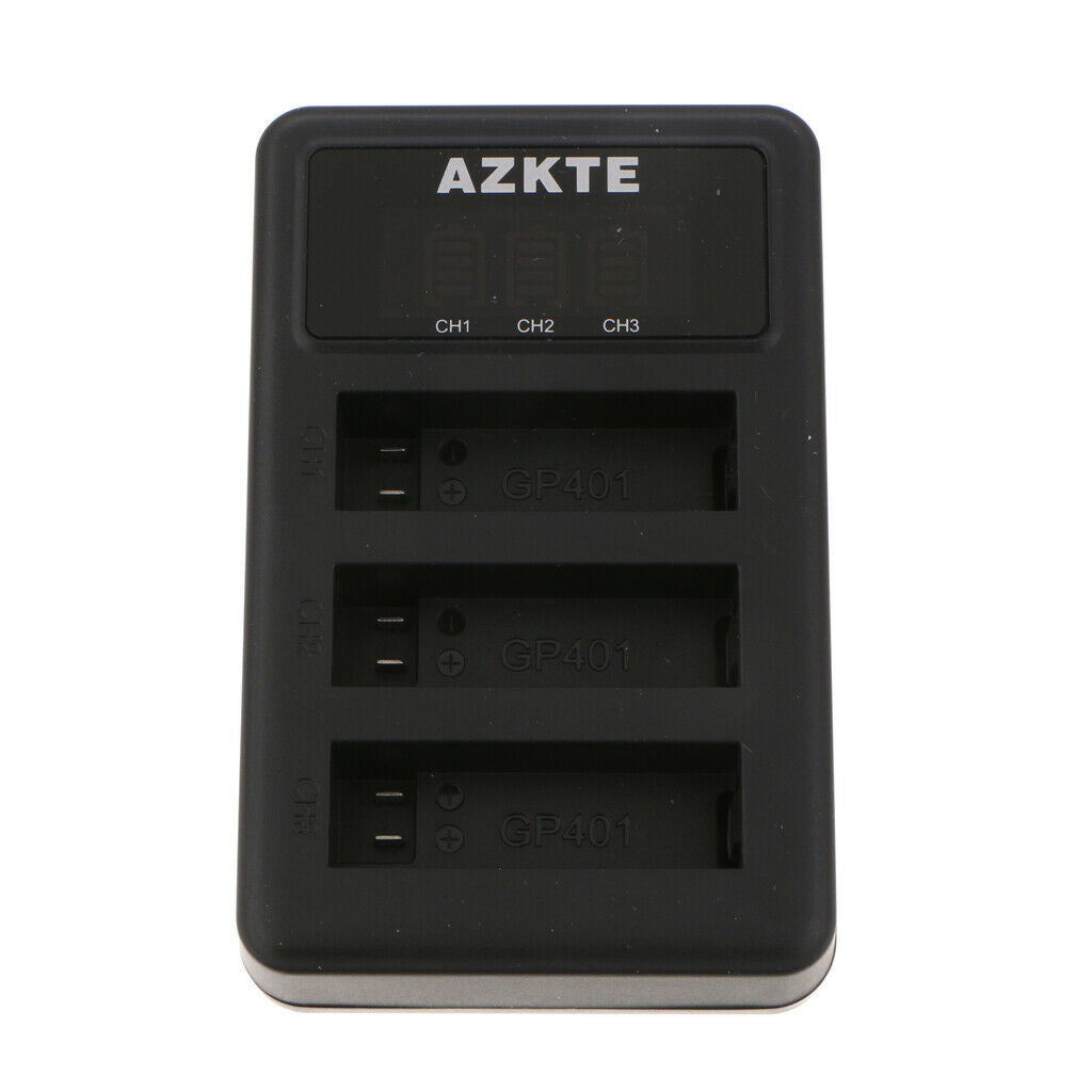 AHDBT-401 3-Channel Battery Charger Charging Cradle Dock Compatible with