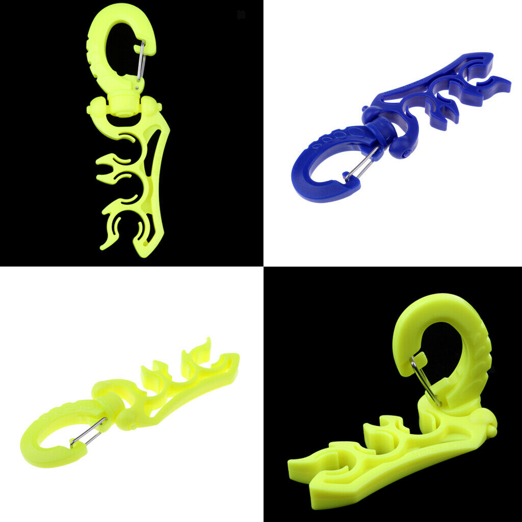 2Pcs SDiving Hose Holder, Outdoor Scuba Diving Double BCD Low Pressure Hose Clip