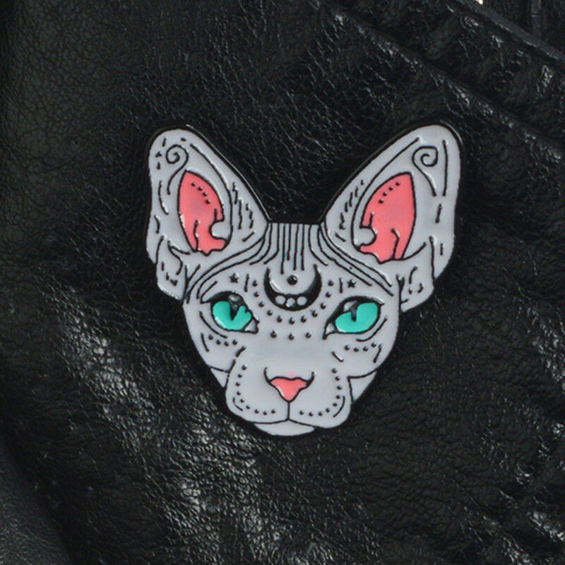 Cute Cartoon Cat Enamel Lapel Collar Brooch Pin Corsage Brooch Pin Jewelry.l8