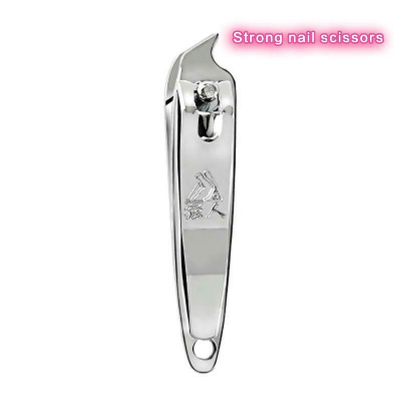 2PCS Stainless Steel Slanted Edge Nail Cutting Clippers Pedicure Manicure Tool